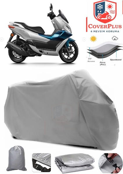Cf Moto Cf 150 Motor Brandası Gri Motorsiket Brandası Motor Örtüsü Çadır Su Geçirmez Motosiklet Kılıfı Motor Brandası