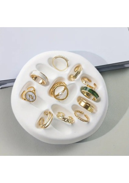 Şık Beyaz Takı Tabağı, Organizer ve Dekoratif Ürün Çekim Için Mükemmel fiyatları