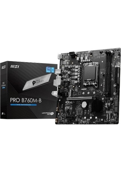 Msı Pro B760M-B Ddr4 4800MHZ (Oc) M.2 1700P Matx Anakart