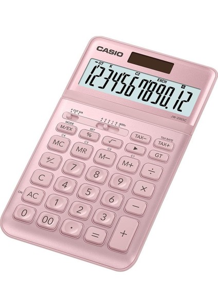 Casio JW-200SC-PK 12 Hane Pembe Masa Üstü Hesap Makinesi
