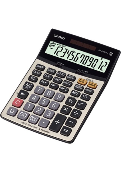 Casio DJ-220D Plus Işlem Kontrollü 12 Hane Masa Üstü Hesap Makinesi