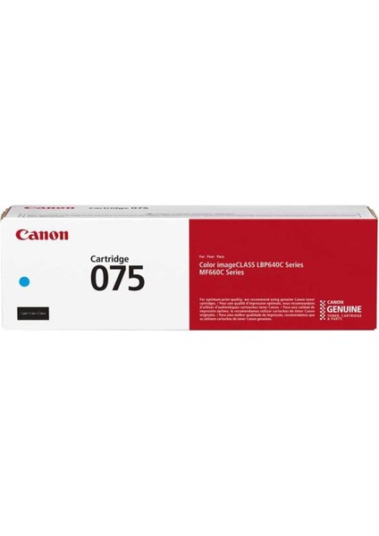 Canon CRG-075H Bk Siyah 3.500 Sayfa Toner MF664