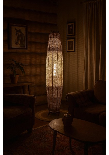 Doğal El Yapımı Lambader Bohem,ahşap,modern,rustik