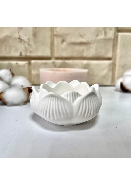 Taş Tozu Kalıbı -Lotus Mumluk