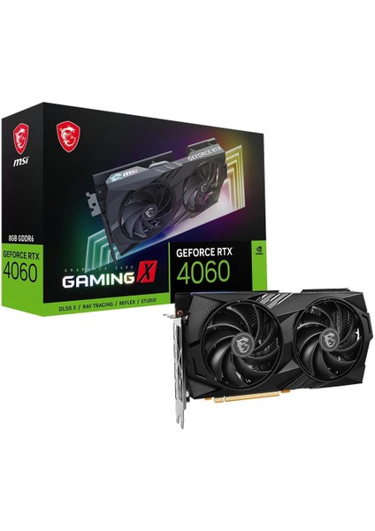Msi Geforce RTX4060 Gaming x 8gb Gddr6 128 Bit Dlss 3 Ekran Kartı