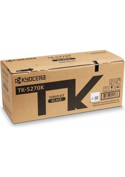 Kyocera TK-5270K Black Siyah Orjinal Fotokopi Toneri Ecosys M6230CIDN-M6630CIDN P6230CDN 8.000 Sayfa