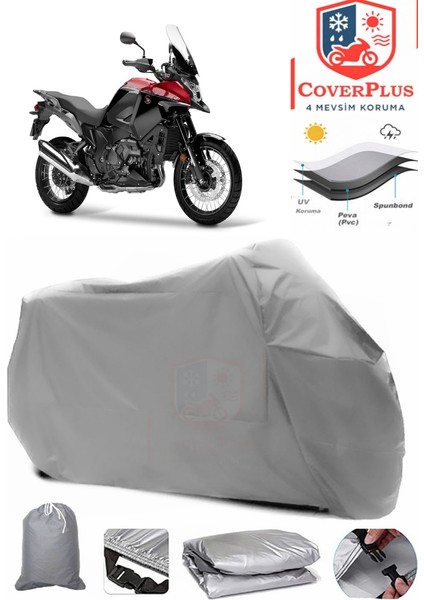 Honda Vfr 1200 x Crosstourer Motor Brandası Gri Motorsiket Brandası Motor Örtüsü Çadır Su Geçirmez Motosiklet Kılıfı Motor Brandası