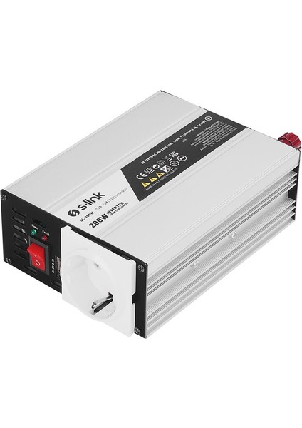 S-Link SL-200W 200W Çakmaktan Power Inverter