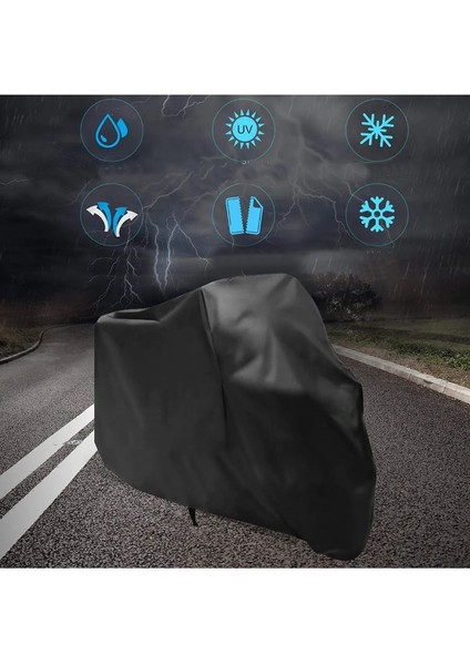 Yuki YK250GY Motor Brandası ( Kilit Uyumlu) Siyah Arka Çanta Uyumlu Motorsiket Brandası Motor Örtüsü Çadır Su Geçirmez Motosiklet Brandası fiyatları