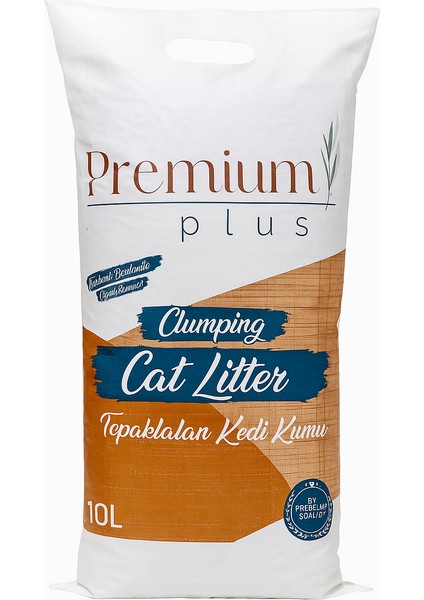 Doğal Bentonit Kedi Kumu Aktif Karbonlu 10 Lt, Topaklanan, Kokusuz,%99,5 Tozsuz, Yüksek Emici Kedi Kumu