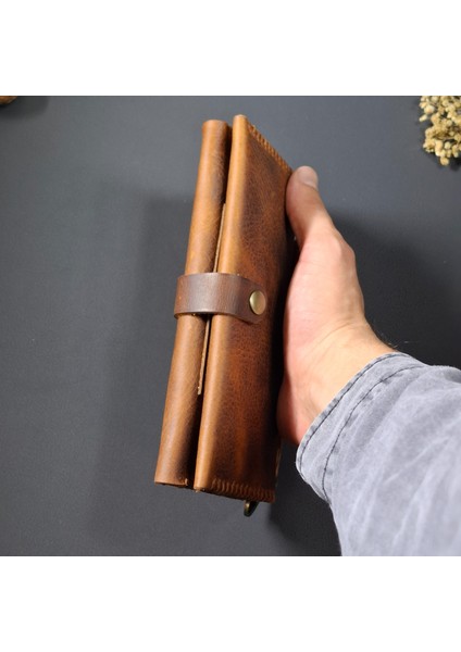 Uzun Cüzdan Bilek Askılı Gerçek Deri El Yapımı Telefon Çantası fiyatları