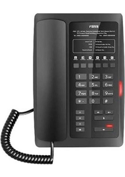 Fanvil H3 Ekransız Poe Otel Tipi Ip Telefon
