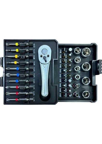 41 Parça 1/4'' S2 Bits ve Cr-V Lokma Seti fiyatları