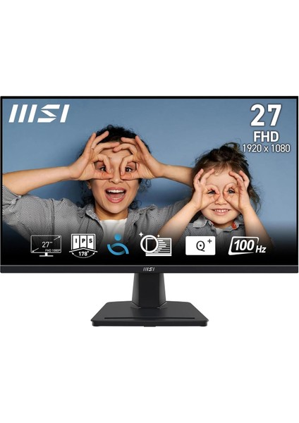 Msi 27" Pro MP275 Kurumsal Monitör Flat Fhd IPS 100Hz 1ms Anti-Glare Siyah Monitör