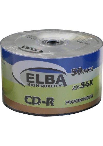 Elba Cd-R 700MB-80MIN 56X 50LI Shrink