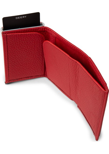 Hakiki Deri Kırmızı Mekanizmalı Dikey Erkek Cüzdanı - 00632MKRMZ01 modelleri