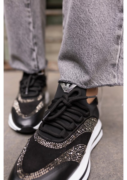 Colle Kadin Siyah Scuba Malzeme Siyah Taş Sneaker fırsatları