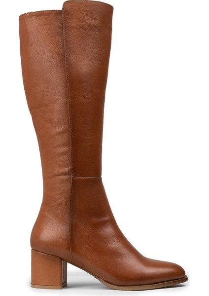 Kadın Hakiki Deri Taba Renk Çizme - A2131ZTBAC01