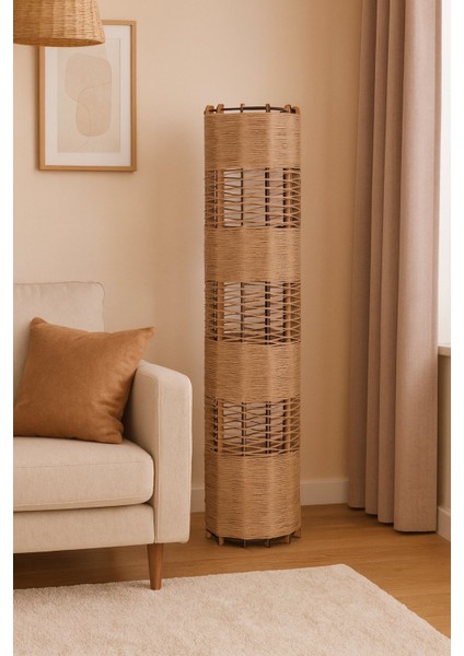 Doğal El Yapımı Lambader Bohem,ahşap,modern,rustik