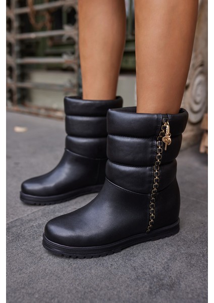 Legolas Kadın Bej Cılt Dolgu Topuk Bot