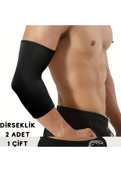 Desdeksiz Dirseklik-Fitness-Gym-Koşu-Futbol-Basketbol-Voleybol-Koşu-Boks 1 Çift Dirseklik