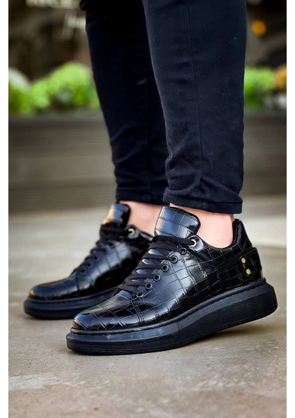 KB047 Kuback Kömür Crocodile Günlük Erkek Ayakkabı