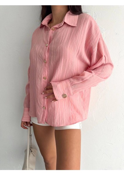 Çizgili Oversize Gömlek