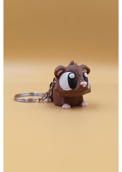 Pembe Patili Hamster Hareketli Anahtarlık Çanta Süsü Charm modelleri