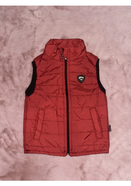 3-8 Yaş Cepli Şişme Yelek Erken Çocuk Bordo