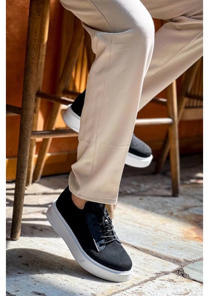 KB-116 Kuback Siyah Triko Bağcıklı Günlük Erkek Ayakkabı