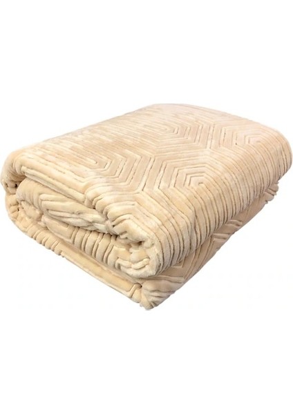 Prestige Kalın Embos Çift Kişilik Battaniye (220x240)-Bej Yeni Desen fiyatları