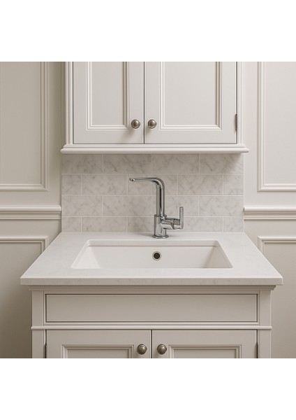 Dalyan Kare Lavabo Bataryası – Aç Kapa Başlıklı, Krom Renk DL-307 modelleri