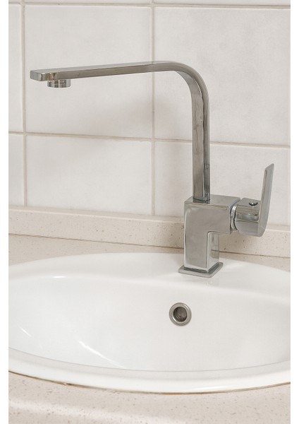 Dalyan Kare Lavabo Bataryası – Aç Kapa Başlıklı, Krom Renk DL-307 fırsatları