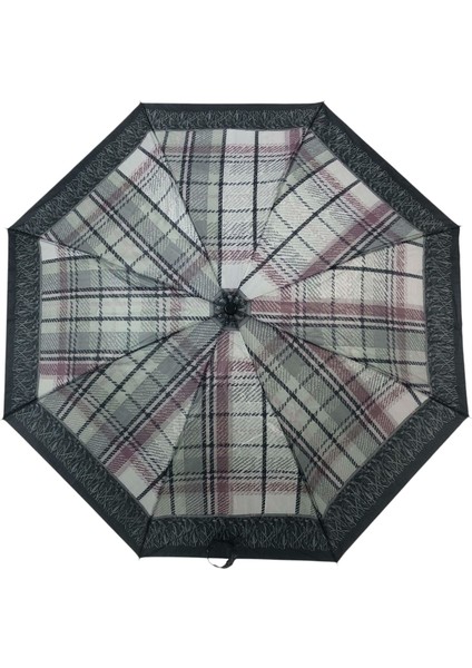 Otomatik Açılır 8 Telli 2 Katlamalı Kadın Şemsiyesi Rüzgara Dayanıklı Kırılmaz Portatif CV26L1