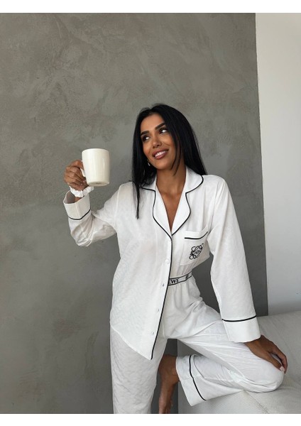 Lo Boxer Bel Pijama Takımı Beyaz indirimleri