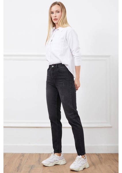 Yüksek Bel Mont Jean Pantolon fırsatları