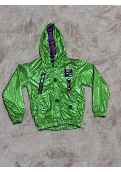2-8 Yaş Arası Erkek Çocuk Kapşonlu Astarlı Mont Yağmurluk Bennetton Yeşil fiyatları