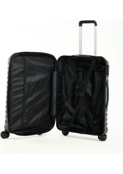 Körüklü(Genişleyebilen) Silikon Kırılmaz (Polipropilen) 3'lü Valiz Seti