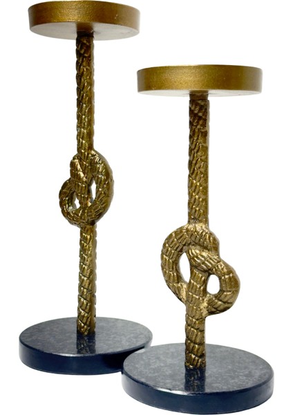 Döküm Antik Düğüm Mumluk Seti fiyatları