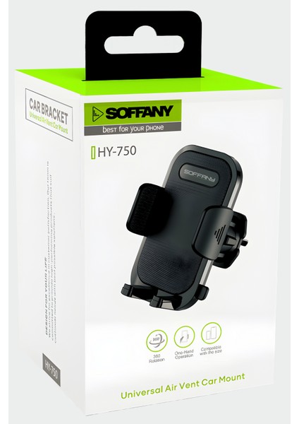 HY-750 360° Araç İçi Telefon Tutucu Klima Uyumlu modelleri