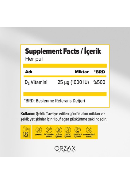 Ocean Vitamin D3 1000 lU Sprey 20 ml fiyatları