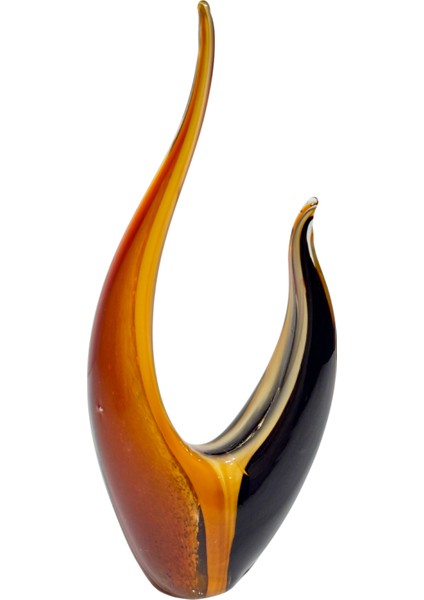 Turuncu & Siyah Sıcak Cam Dekoratif Obje fiyatları