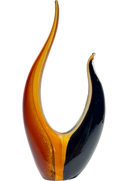 Turuncu & Siyah Sıcak Cam Dekoratif Obje modelleri