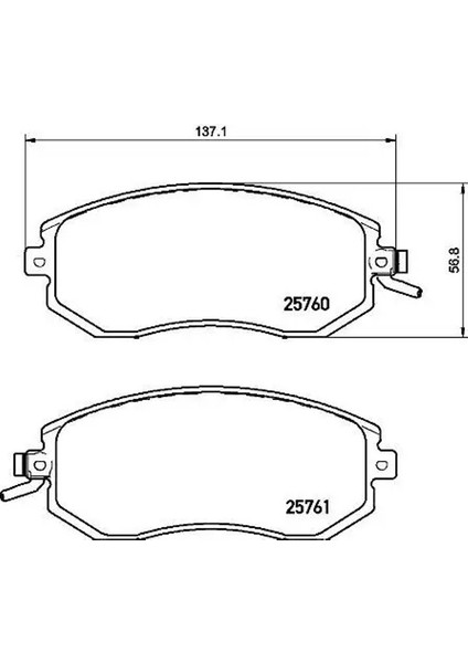 P78021 On Fren Balatasi 26296AJ02A 26296CC000 26296FJ020