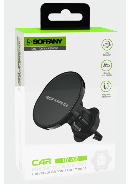 HY-760 360° Manyetik Araç İçi Telefon Tutucu Klima Uyumlu fiyatları