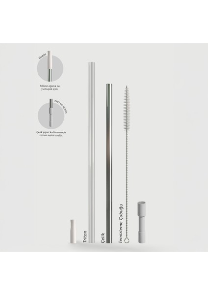 2 Moods Tuck-In Tumbler Sızdırmaz Çelik Termos 900 ml White Sand ST-242