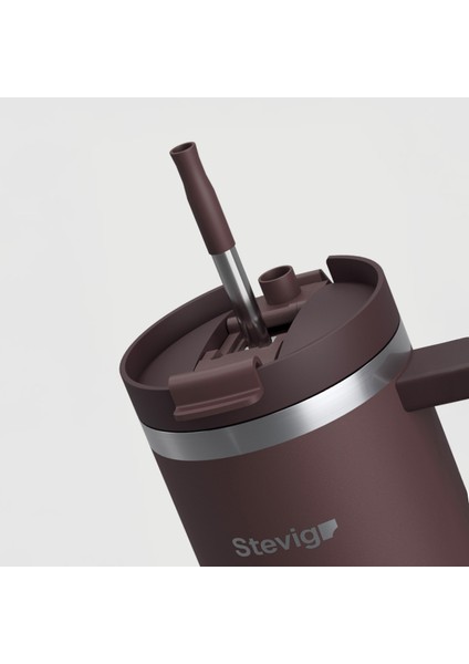 2 Moods Tuck-In Tumbler Sızdırmaz Çelik Termos 900 ml Chocolate Plum ST-238 fırsatları