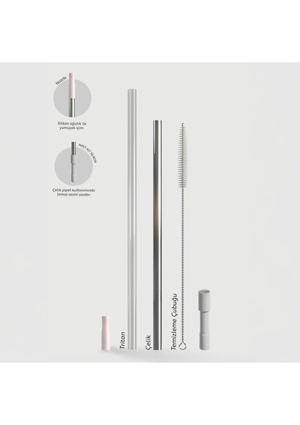 2 Moods Tuck-In Tumbler Sızdırmaz Çelik Termos 900 ml Petal Pink ST-241