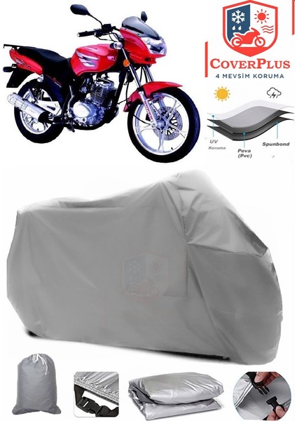 Lifan LF150-9J Gri Motorsiket Brandası Motor Örtüsü Çadır Su Geçirmez Motosiklet Kılıfı Motor Brandası