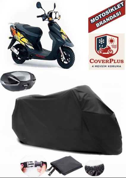 Honda Sxr 50 Siyah Arka Çanta Uyumlu Motorsiket Brandası Motor Örtüsü Çadır Su Geçirmez Motosiklet Kılıfı Motor Brandası